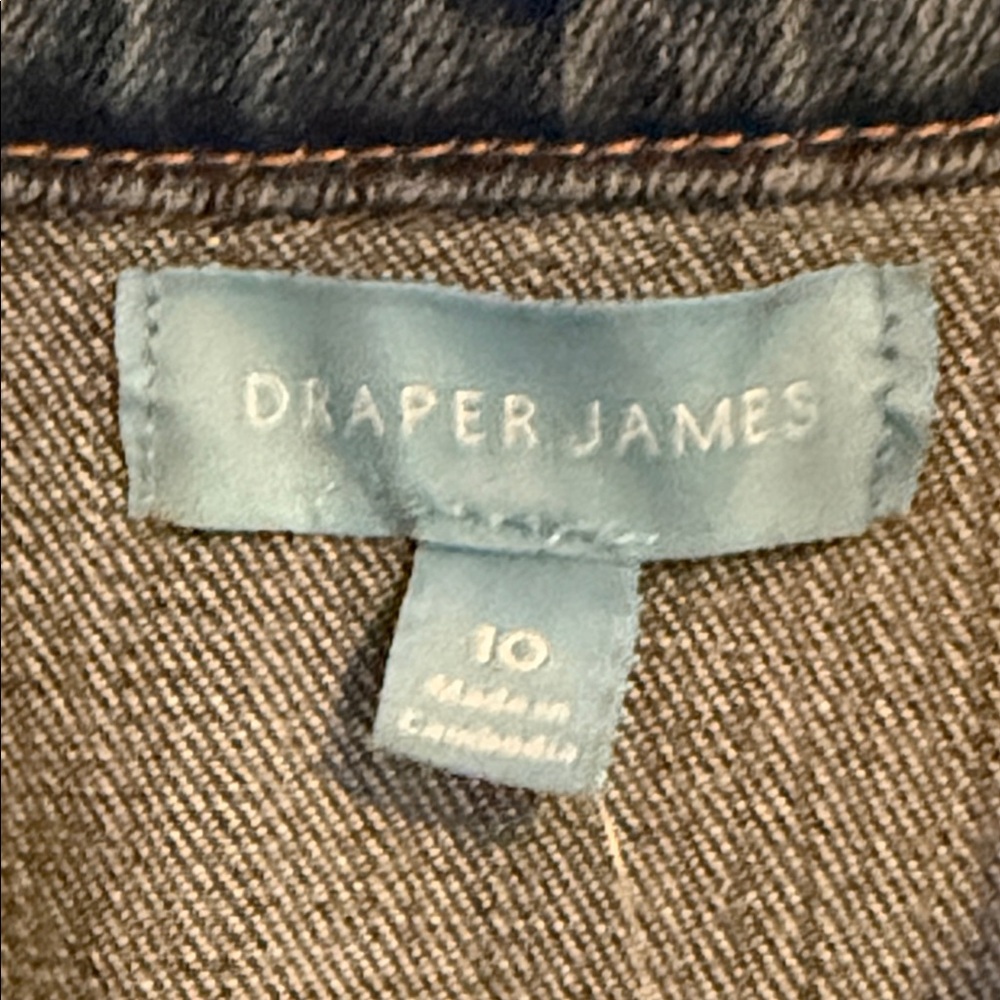 NWT Draper James Denim Fitted Shirt Dress Sz 10 - Picture 2 of 7